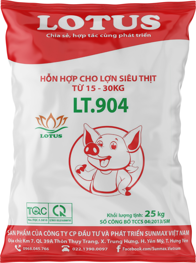 Hỗn hợp cho lợn con siêu thịt từ 15 - 30kg LT.904