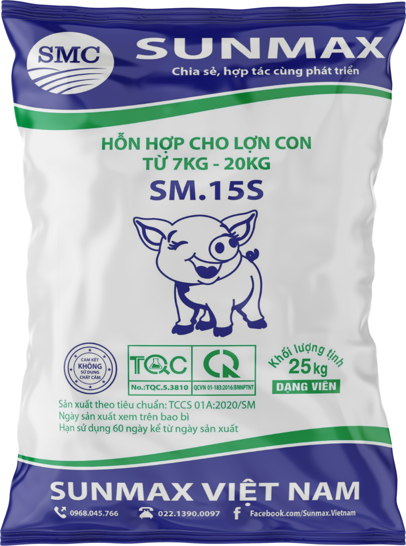 Hỗn hợp cho lợn con từ 7kg - 20kg